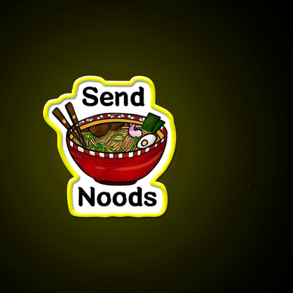 Send Noods Led Neon Sign Chinese Food Restaurant Neon Sign Rgb Color