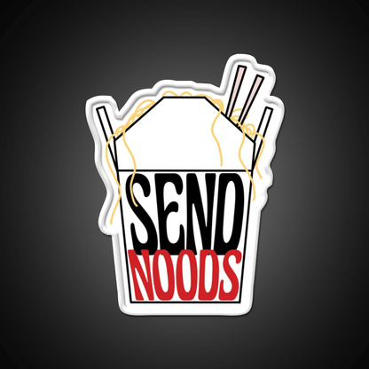 Send Noods Led Neon Sign Chinese Food Restaurant Wall Art Rgb Color - Shineneon