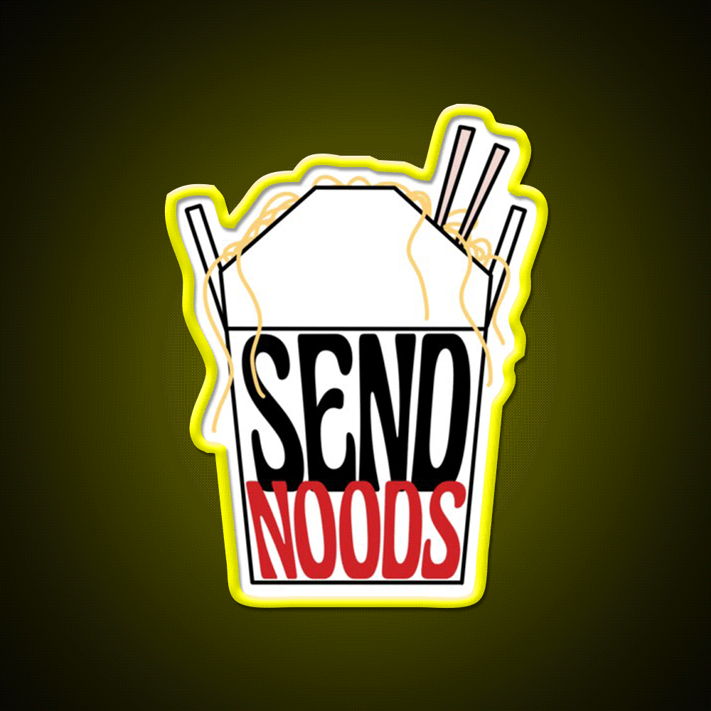 Send Noods Led Neon Sign Chinese Food Restaurant Wall Art Rgb Color