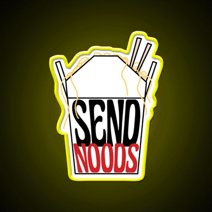 Send Noods Led Neon Sign Chinese Food Restaurant Wall Art Rgb Color