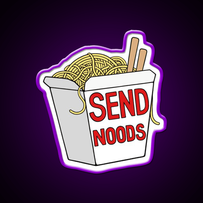 Send Noods Led Neon Sign Chinese Food Rgb Color - Shineneon