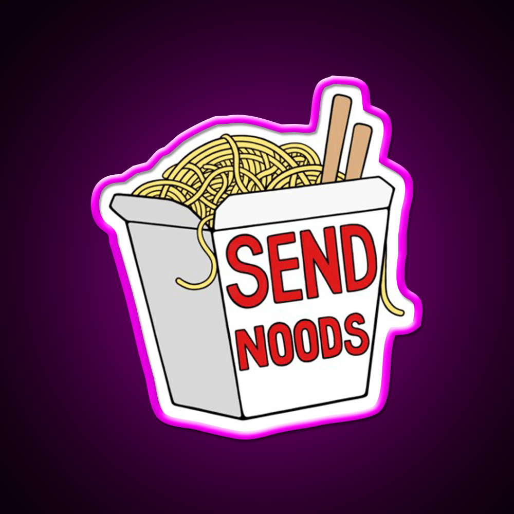 Send Noods Led Neon Sign Chinese Food Rgb Color - Shineneon
