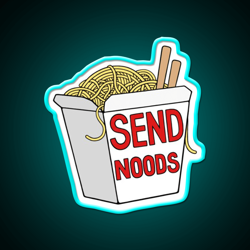 Send Noods Led Neon Sign Chinese Food Rgb Color - Shineneon