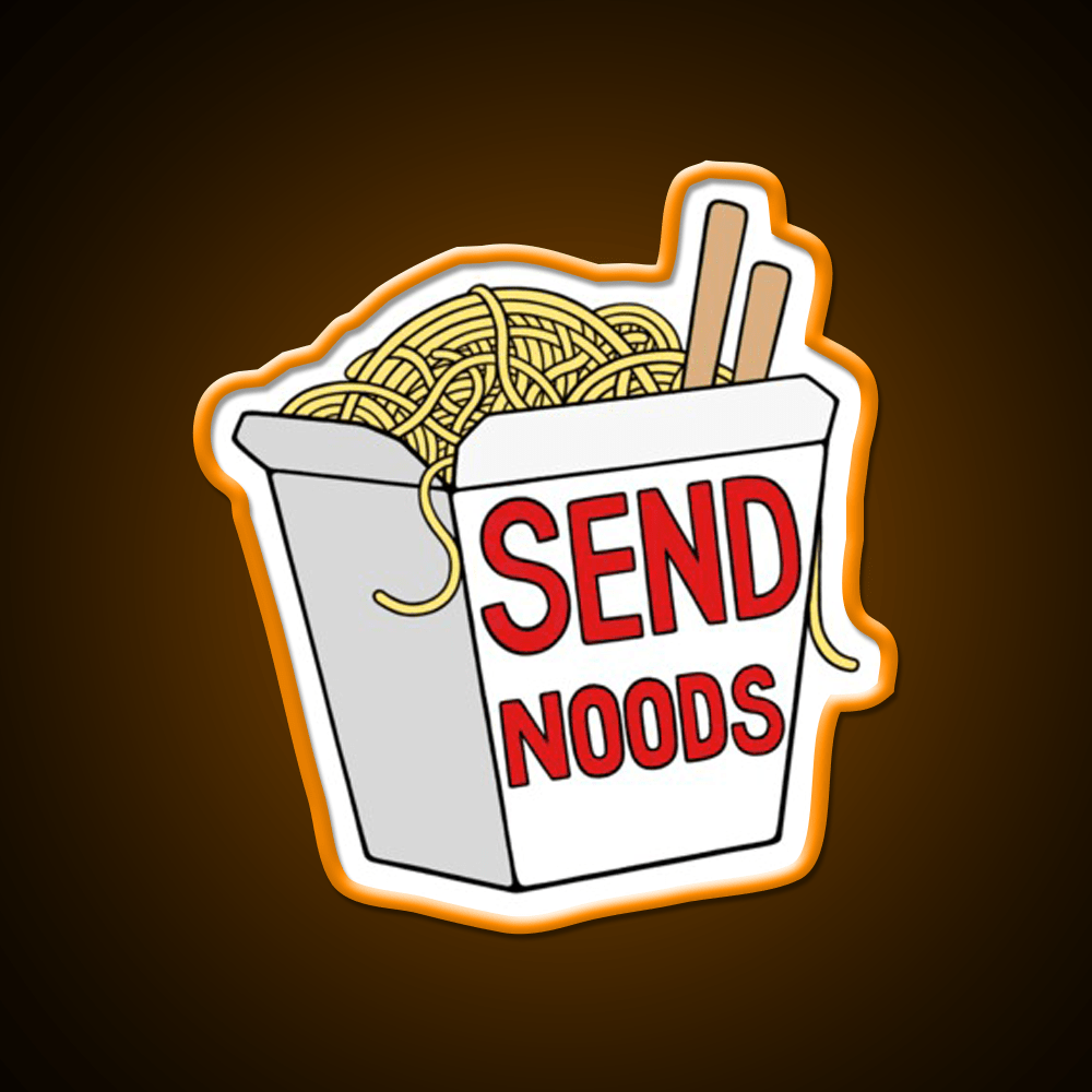 Send Noods Led Neon Sign Chinese Food Rgb Color - Shineneon