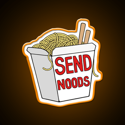 Send Noods Led Neon Sign Chinese Food Rgb Color - Shineneon