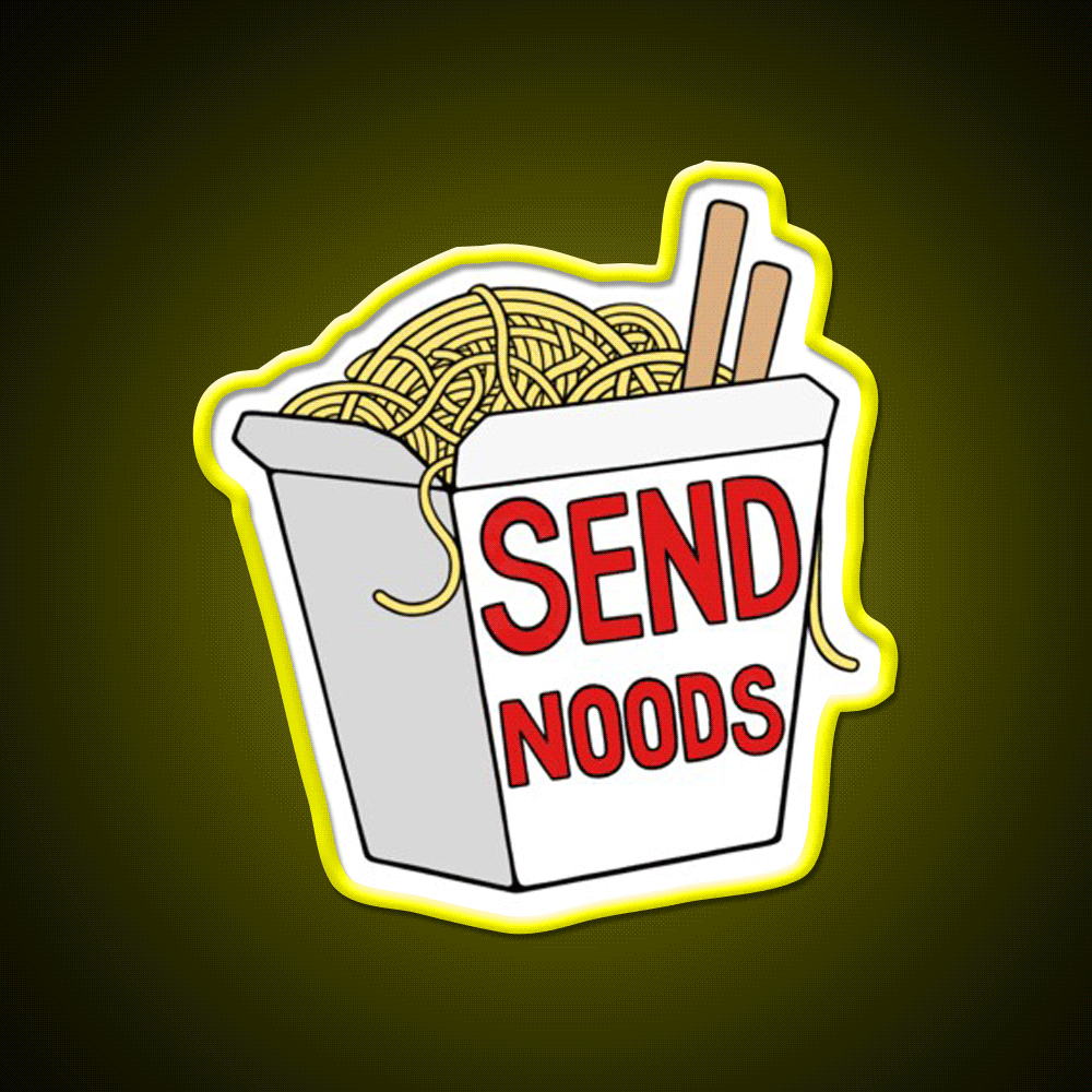 Send Noods Led Neon Sign Chinese Food Rgb Color