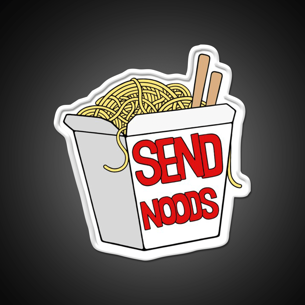 Send Noods Led Neon Sign Chinese Food Wall Art Rgb Color - Shineneon