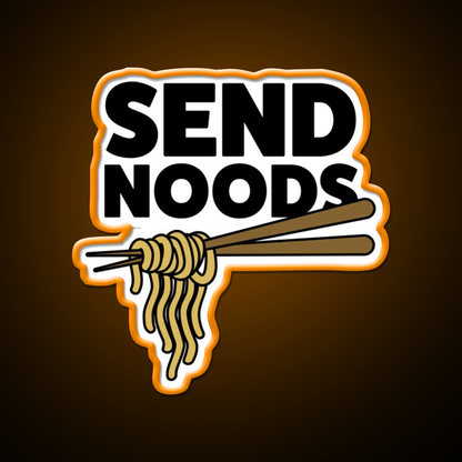 Send Noods Led Neon Sign Chinese Food Wall Decor Rgb Color - LED neon sign view 6