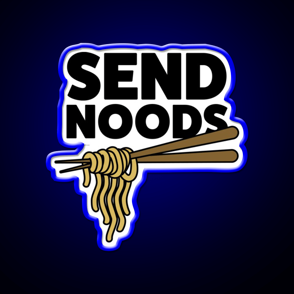 Send Noods Led Neon Sign Chinese Food Wall Decor Rgb Color - Shineneon