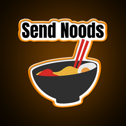 Send Noods Led Neon Sign Chinese Food Wall Led Sign Rgb Color - LED neon sign view 6