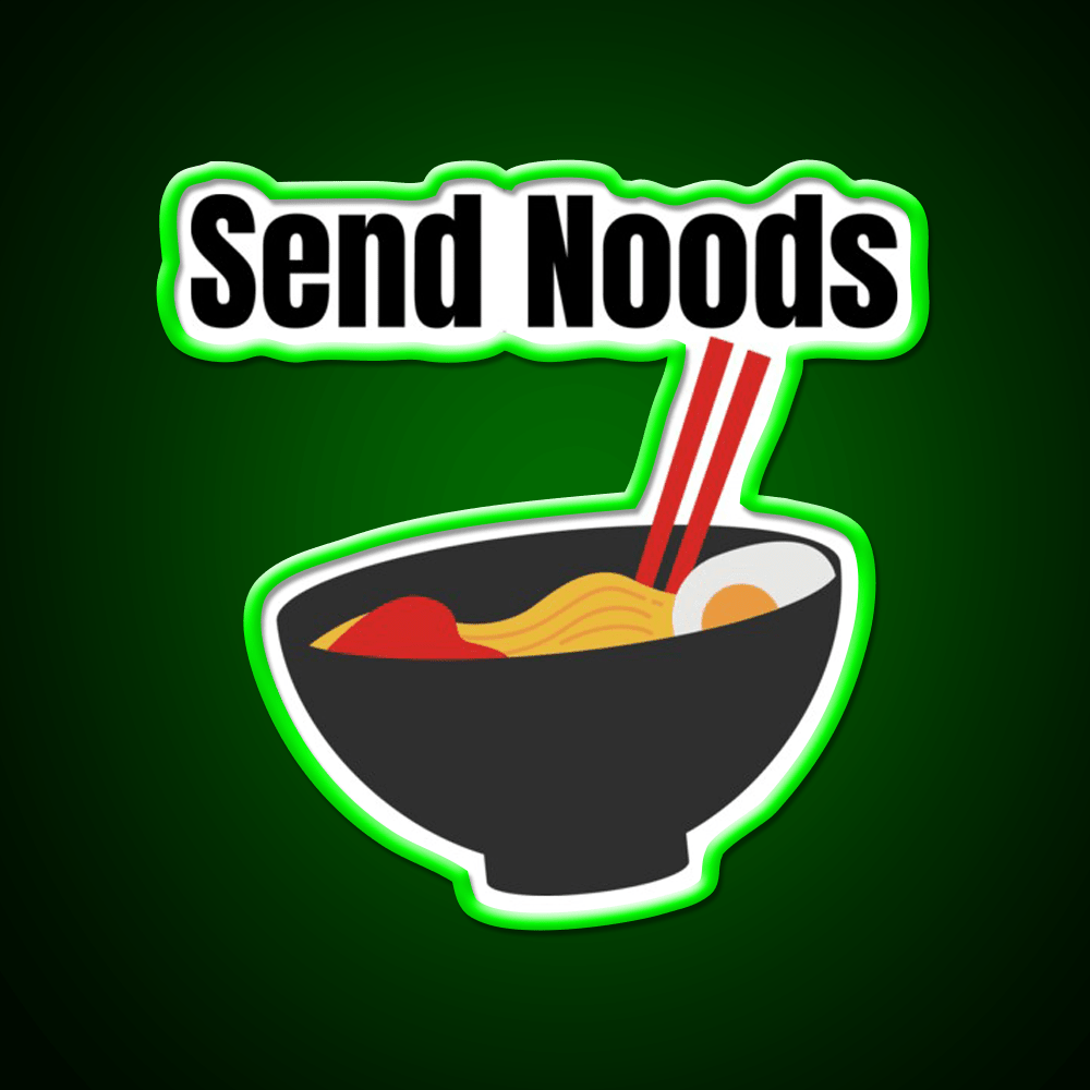 Send Noods Led Neon Sign Chinese Food Wall Led Sign Rgb Color - Shineneon