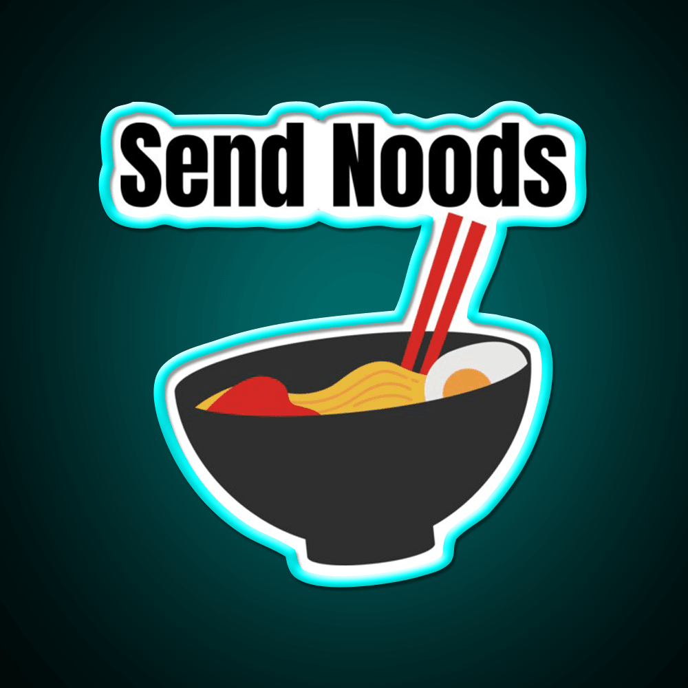 Send Noods Led Neon Sign Chinese Food Wall Led Sign Rgb Color - Shineneon