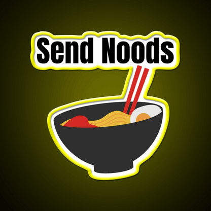 Send Noods Led Neon Sign Chinese Food Wall Led Sign Rgb Color - Shineneon