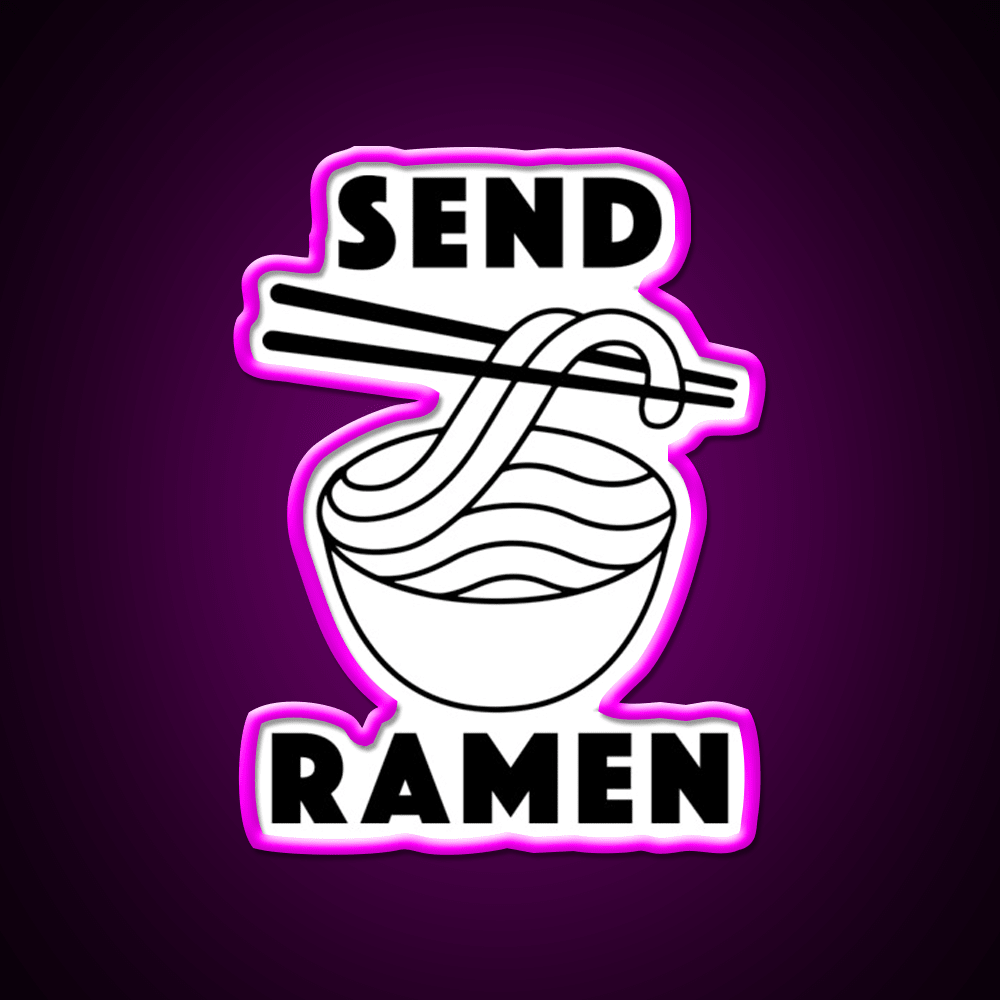 Send Ramen Led Neon Sign Chinese Food Rgb Color - Shineneon