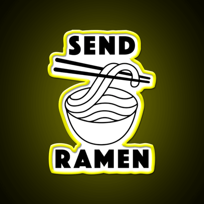 Send Ramen Led Neon Sign Chinese Food Rgb Color - Shineneon