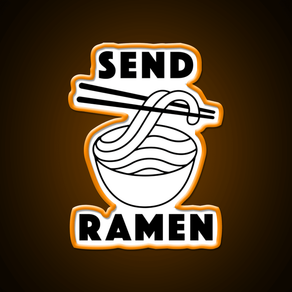 Send Ramen Led Neon Sign Chinese Food Rgb Color - Shineneon