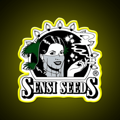 Sensi Seeds Best Seed Bank Hemp Inspired Green Leaf Led Neon Sign Rgb Color - Shineneon