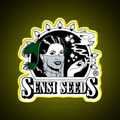 Sensi Seeds Best Seed Bank Hemp Inspired Green Leaf Led Neon Sign Rgb Color - LED neon sign view 7