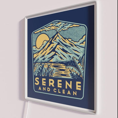 Serene And Clean Aa Na Recovery Rgb Led Neon Sign - Shineneon