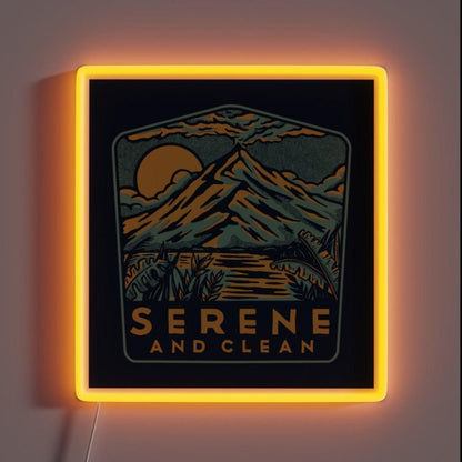 Serene And Clean Aa Na Recovery Rgb Led Neon Sign - Shineneon