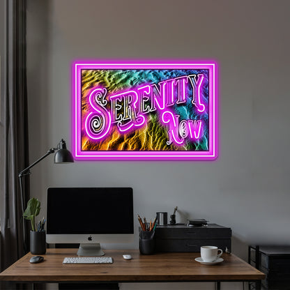 Serenity Now Wall Artwork Neon Signs