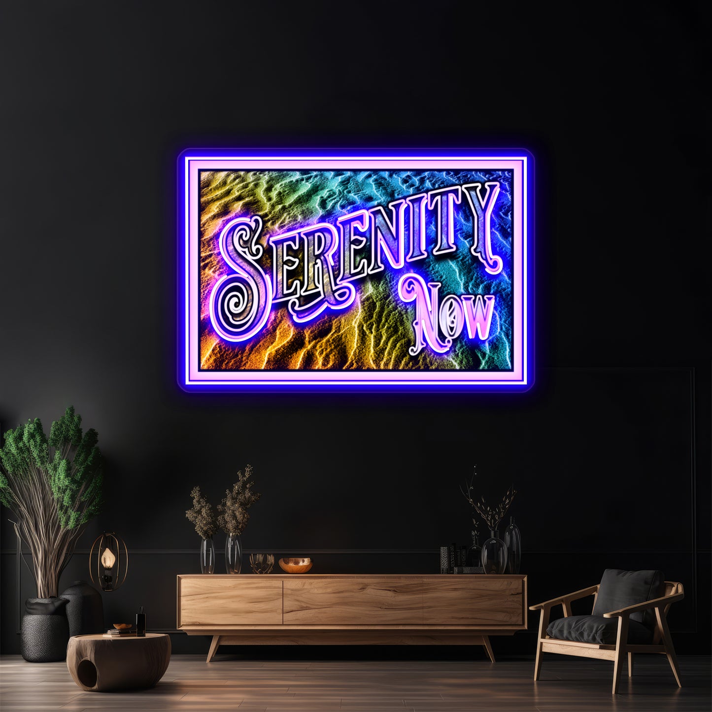 Serenity Now Wall Artwork Neon Signs