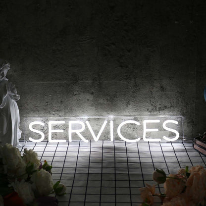 Services White Led Neon Sign - Shineneon