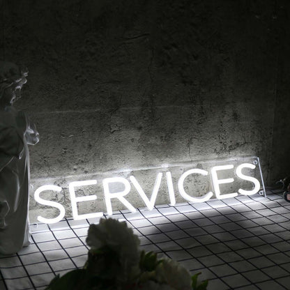 Services White Led Neon Sign - Shineneon