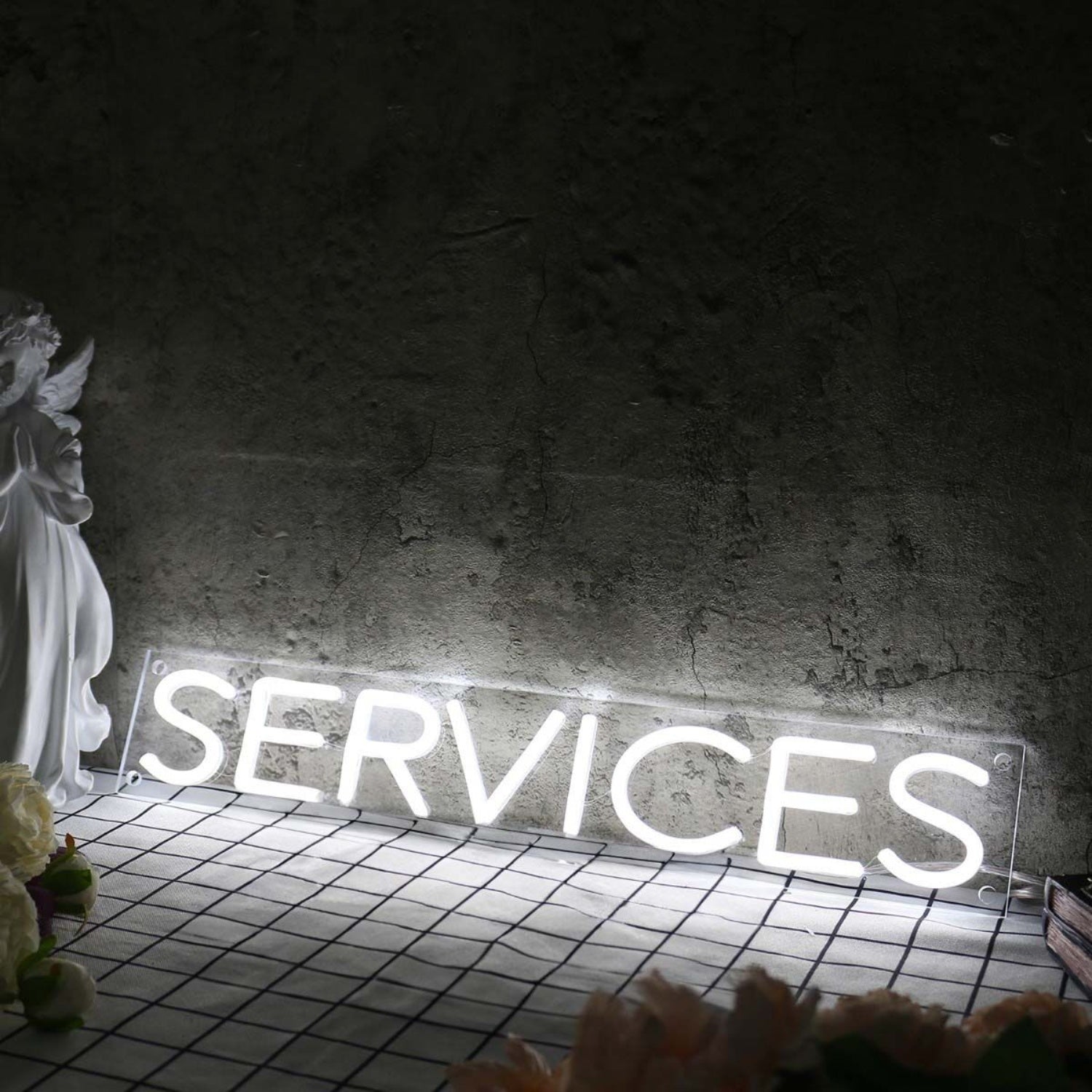 Services White Led Neon Sign - Shineneon