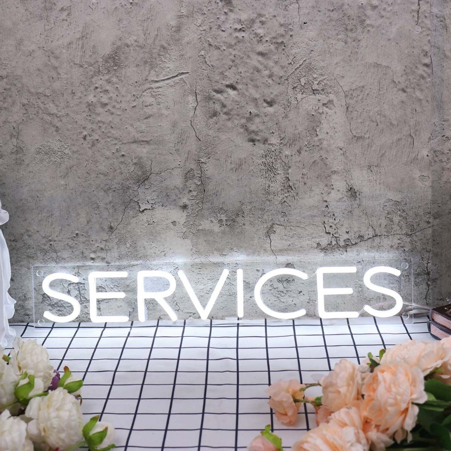 Services White Led Neon Sign - Shineneon