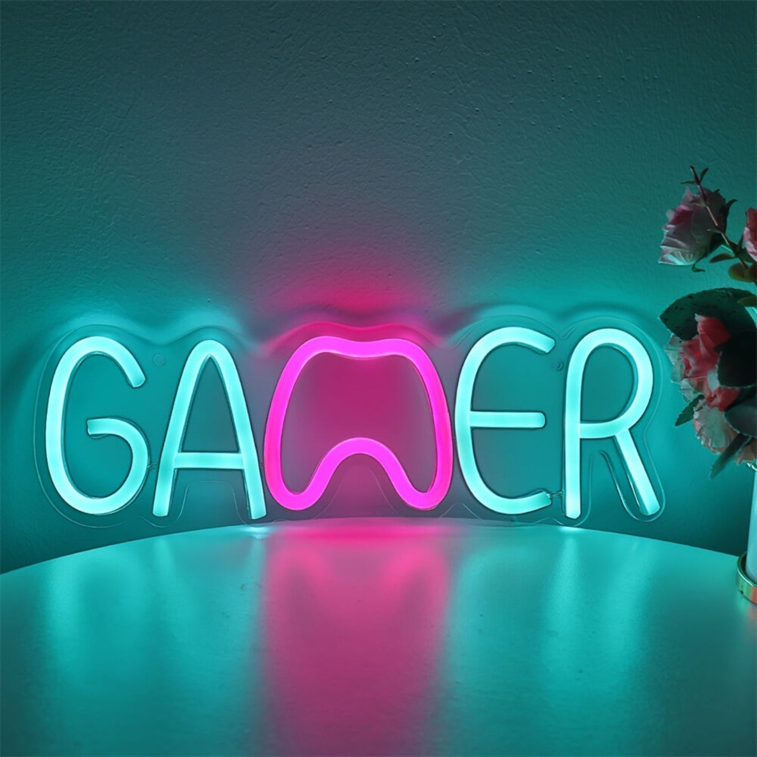 Setup And Party Ice Blue Gamer Led Neon Sign - Shineneon