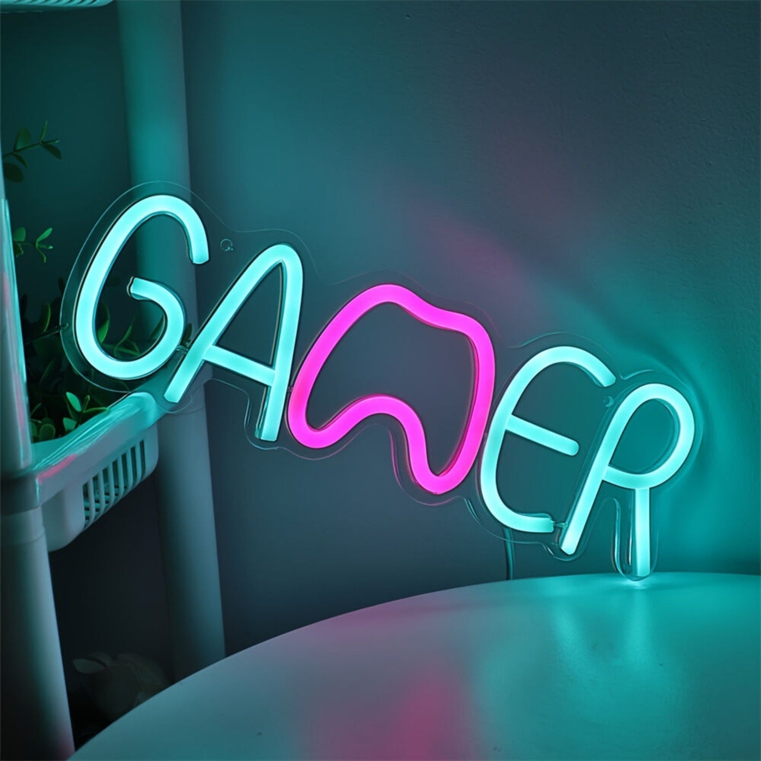 Setup And Party Ice Blue Gamer Led Neon Sign - Shineneon