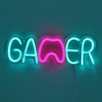 Setup And Party Ice Blue Gamer Led Neon Sign - Shineneon