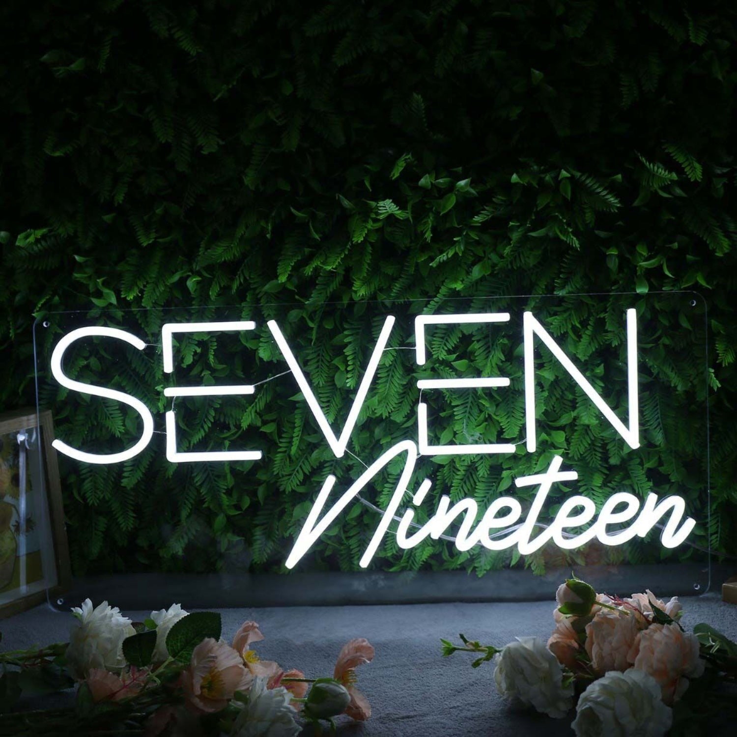 Seven Nineteen White Led Neon Sign - Shineneon