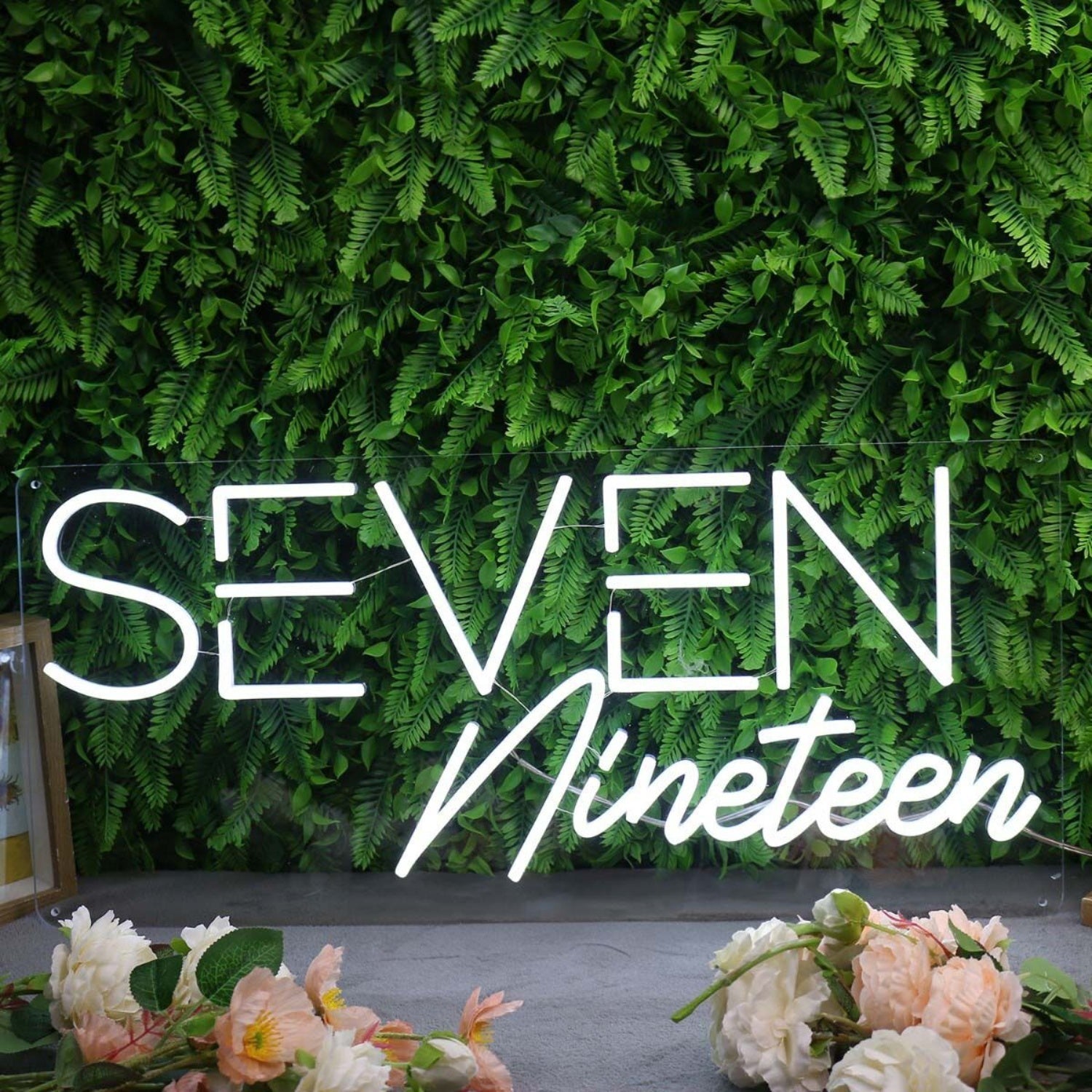 Seven Nineteen White Led Neon Sign - Shineneon