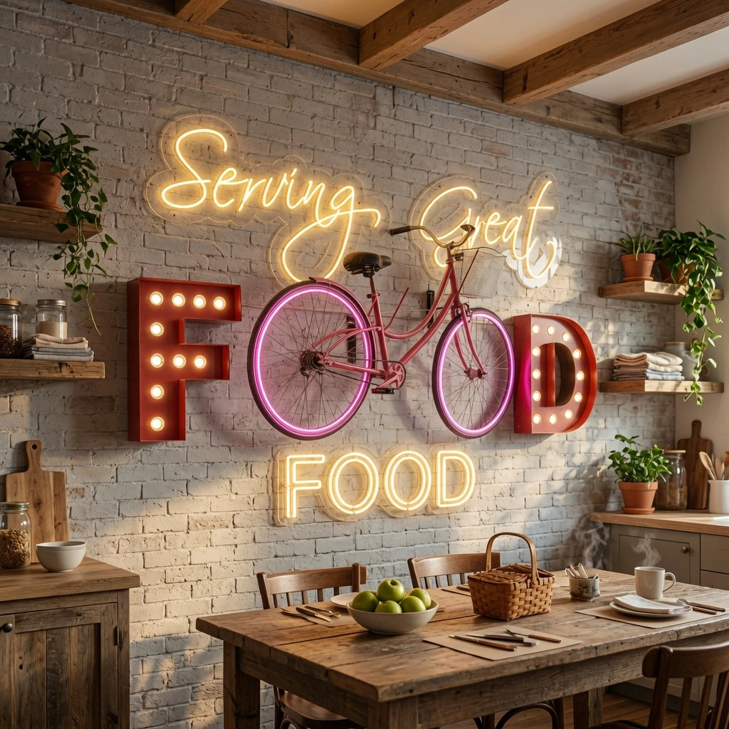 Sewing Craft LED Neon Sign - 03 Real Lifestyle Scene