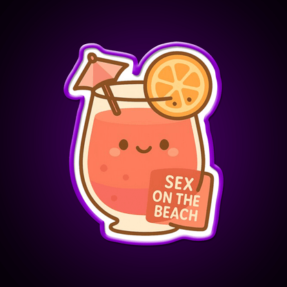 Sex On The Beach Cocktail Bar Decor Led Neon Sign Rgb Color - Shineneon