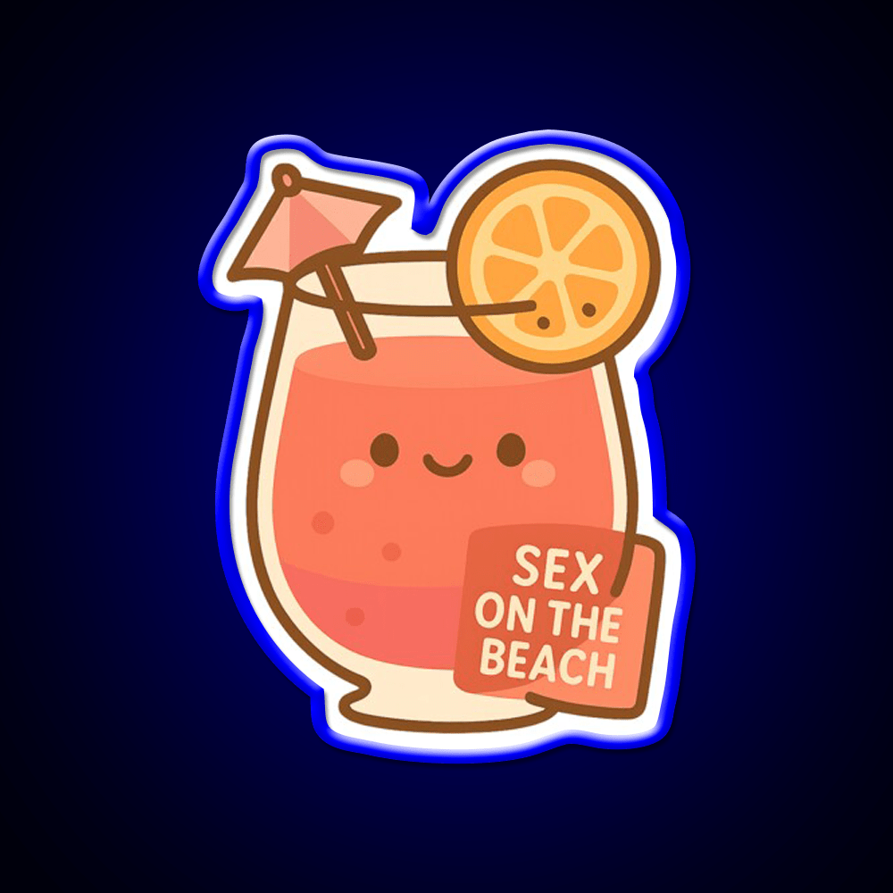 Sex On The Beach Cocktail Bar Decor Led Neon Sign Rgb Color - Shineneon