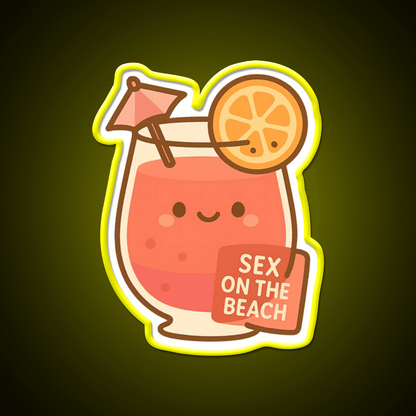 Sex On The Beach Cocktail Bar Decor Led Neon Sign Rgb Color - Shineneon