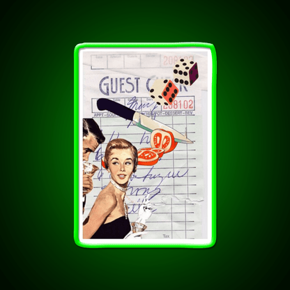 Sexy Guest Check Party Drink Tequila Led Neon Sign Rgb Color - Shineneon