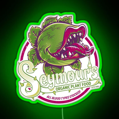 Seymour S Organic Plant Food Musical Theatre Rgb Led Neon Sign Pop Wall Art - Shineneon