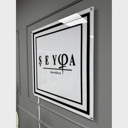 Seyqa Studio Acrylic Business Logo Sign - Shineneon