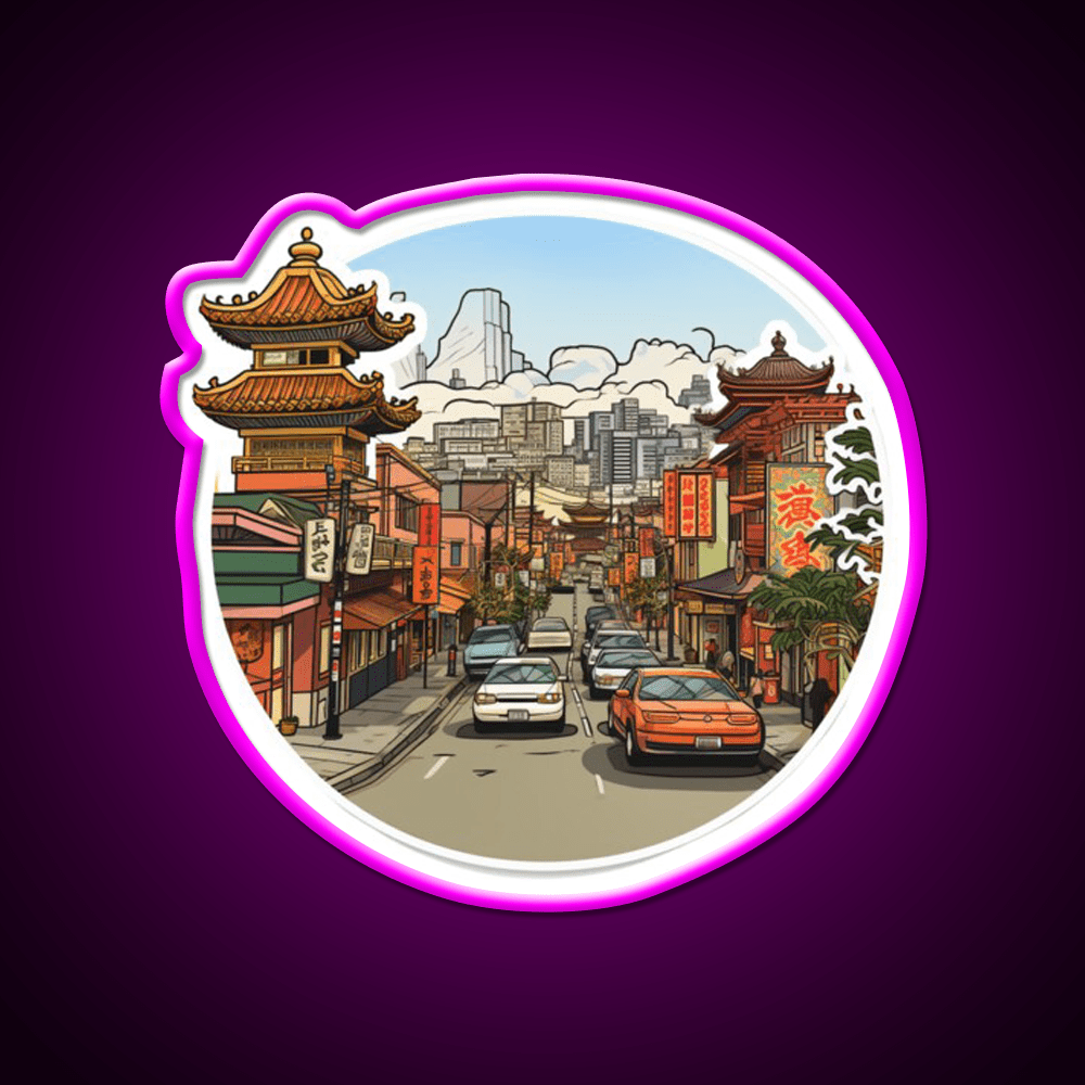 Sf Chinatown Ish Asian Cultural Led Neon Sign Rgb Color - Shineneon