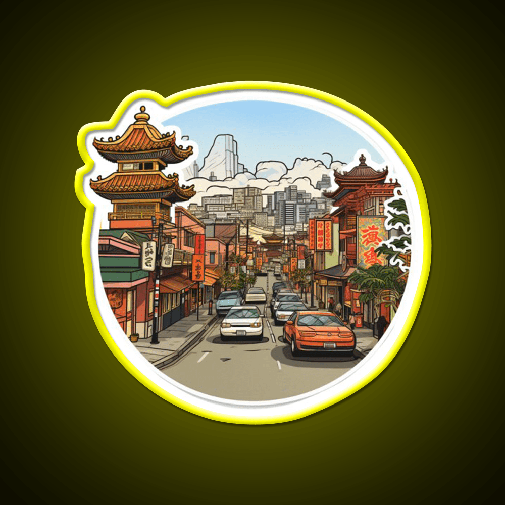 Sf Chinatown Ish Asian Cultural Led Neon Sign Rgb Color - Shineneon