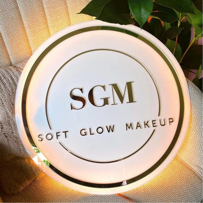 Sgm Soft Glow Makeup Acrylic Business Logo Sign - Shineneon
