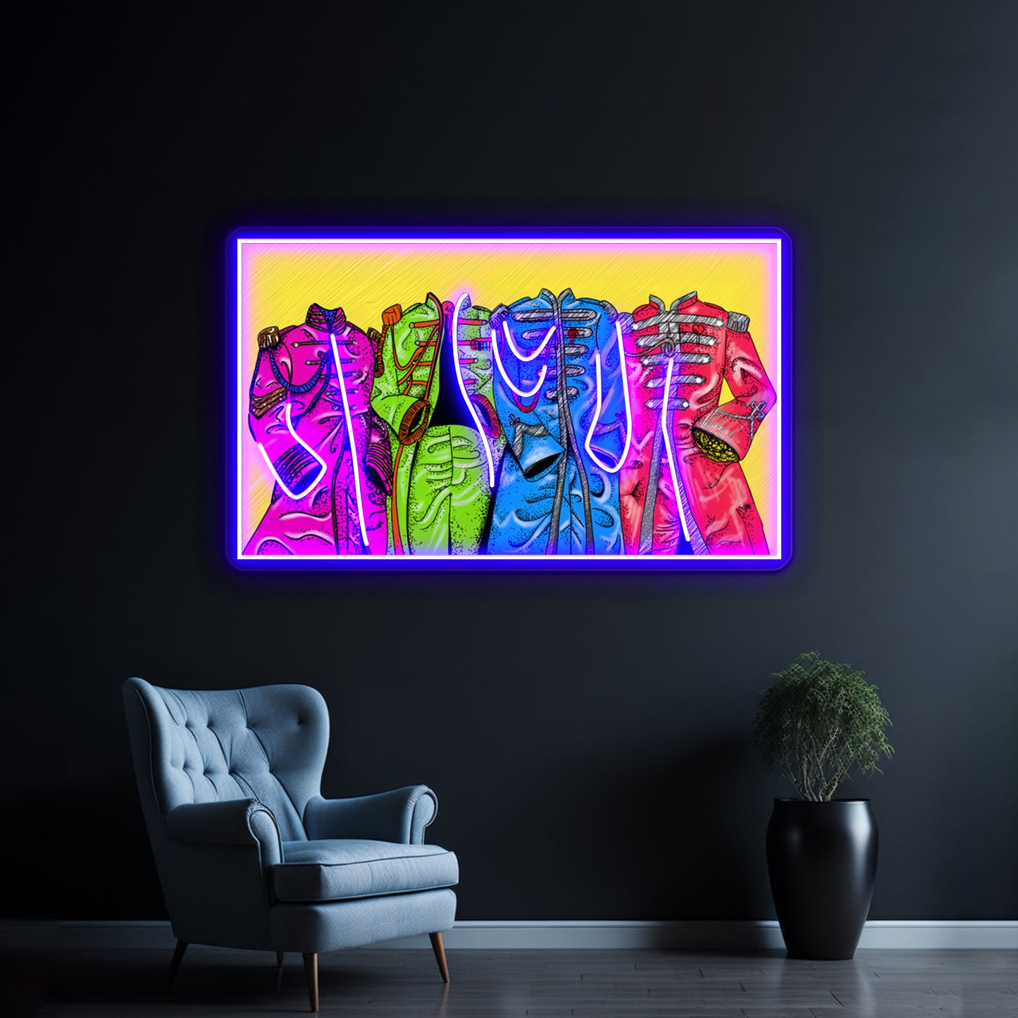 Sgt Pepper Suit Artwork Custom Led Signs