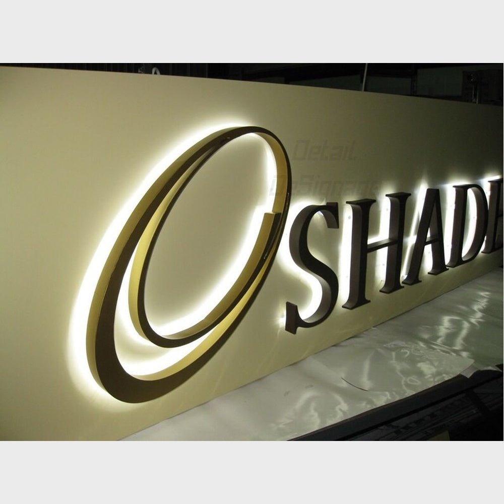 Shad With Logo 3D Backlit Channel Letters Led Light Sign - Shineneon
