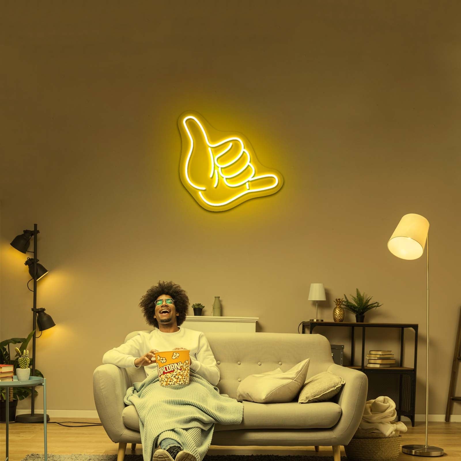 Shaka Hand Neon Sign Neon Wall Light - Shineneon