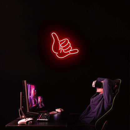 Shaka Hand Neon Sign Neon Wall Light - Shineneon