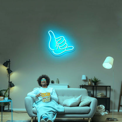 Shaka Hand Neon Sign Neon Wall Light - Shineneon
